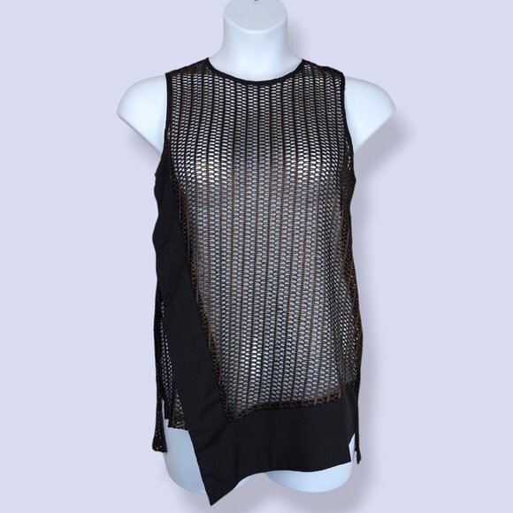 Inspired Style Copper Metallic Mesh Top - Picture 2 of 8